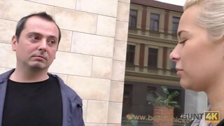 HUNT4K. מותק חולה של המאהב, מחליטה לעשות סקס עם זר.